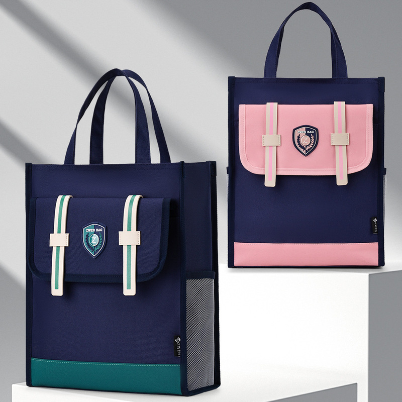 Tuition Bag, Simple Tote Bag, Large Capacity School Bag for Primary School Students, Canvas Art Bag for Boys and Girls, Middle School Book-Carrying Bag Tuition Bag, Simple Tote Bag, Large Capacity School Bag for Primary School Students, Canvas Art Bag for Boys and Girls, Middle School Book-Carrying Bag