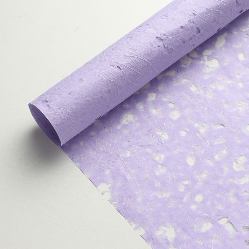 Papel de ensueño hueco de Xiyu Papel de fibra de seda de cáñamo Papel de macarrón de ensueño de alta calidad Papel de arte de flores de embalaje diye hecho a mano