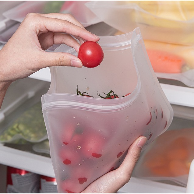 En stock al por mayor PEVA bolsa de almacenamiento de alimentos sándwich fresco-mantenimiento bolsa refrigerador snack cooler bolsa esmerilado sellado EVA