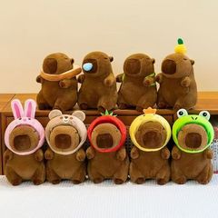 八寸のカピバラのぬいぐるみのぬいぐるみの小さいサイズの誕生日プレゼントのぬいぐるみの卸売りの結婚祝いは撒きます。