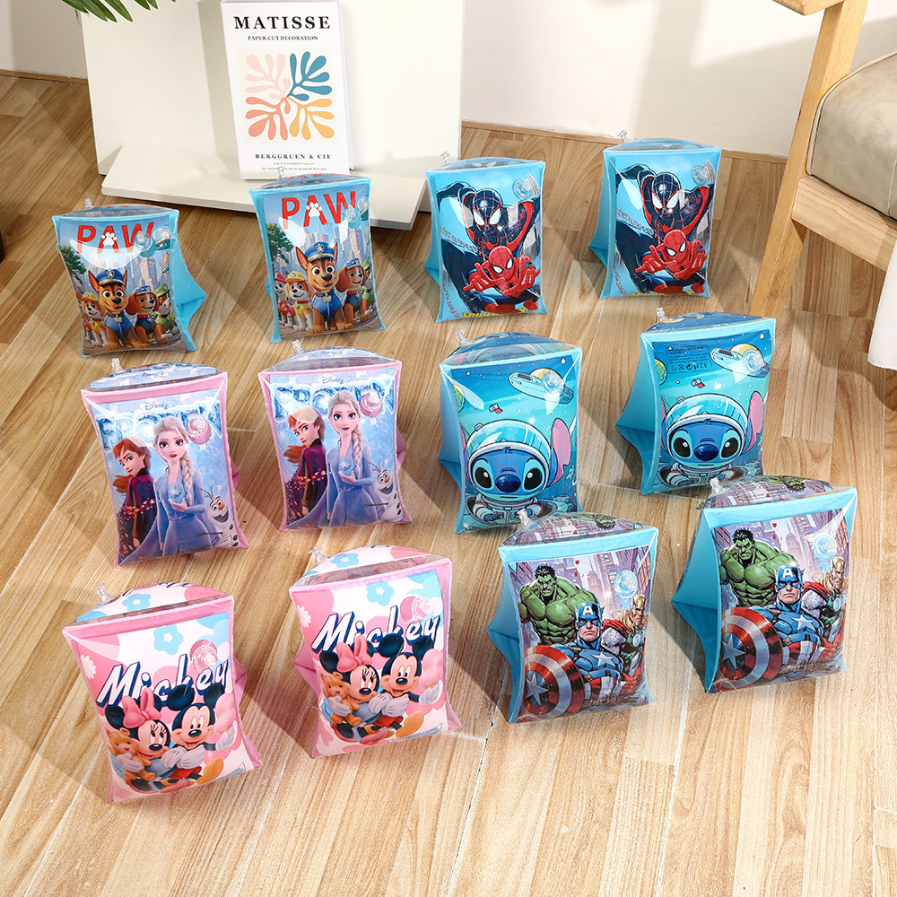 Cartoon engrosado PVC inflable brazo para niños principiantes nadar seguro brazo para bebés y niños pequeños manga de agua flotante image 9