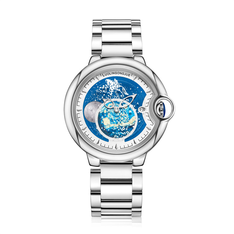 New Fully Automatic Mechanical Watch Balloon Men's Fashion Popular Style Douyin Hollow Men's Watch Manufacturer Foreign Trade Wholesale