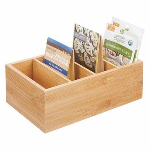 Bamboo Wood Lidless Wooden Box Can Be Customized Desktop Storage Box Office Rectangular Storage Box Bamboo Wood Box