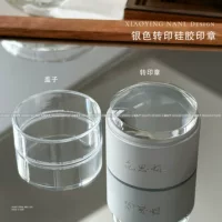 Xiaoying ногтей-маникюр с большой головкой прозрачной силиконовой головкой печати для переноса инструментов для маникюра (со скребком)