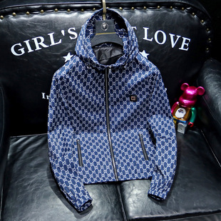 European Station 2025 Men's Autumn New Hooded Jacket Coat Sofa Picture 8211