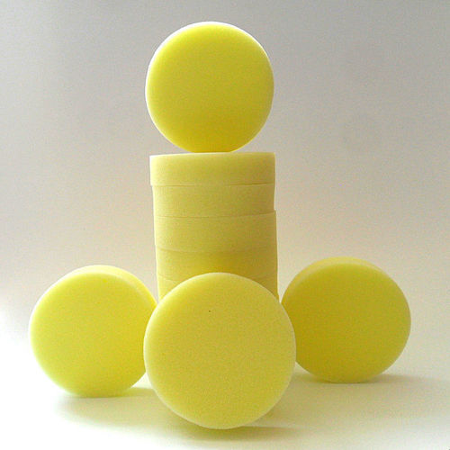 Round sponge polishing sponge for waxing, beauty care round sponge for car, sealing glaze cleaning sponge