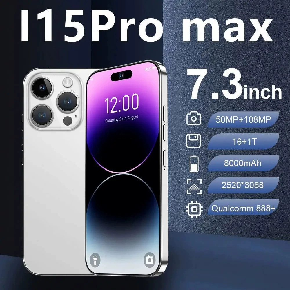 (Кросс-бордер торговля), умный мобильный телефон, intel core i15, 15promax, широкий экран