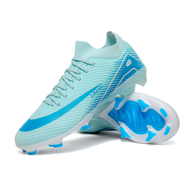 2025 nuevos zapatos de fútbol transfronterizos para hombres y mujeres de baja altura estudiantes de competición del campus zapatos de clavos cortos largos una generación de adolescentes