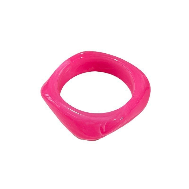 レトロハイエンド中古ブレスレット酢酸ニッチ不規則アクリルワイドブレスレット女性ニッチデザイン|undefined