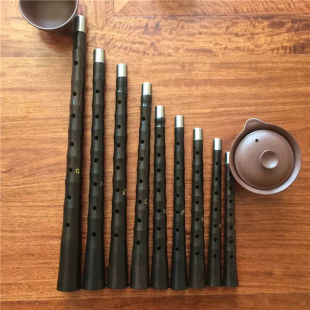 Xinyi Performance Professional Ebony Black Sandalwood Suona Instrument Full Set for Beginners Entry-Level Large and Small Suona