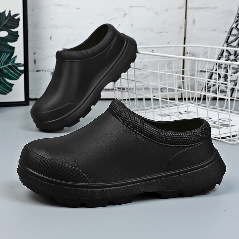 Foreign trade oil-proof waterproof hotel kitchen chef labor protection work shoes EVA non-slip baotou slippers surgical shoes wholesale Foreign trade oil-proof waterproof hotel kitchen chef labor protection work shoes EVA non-slip baotou slippers surgical shoes wholesale