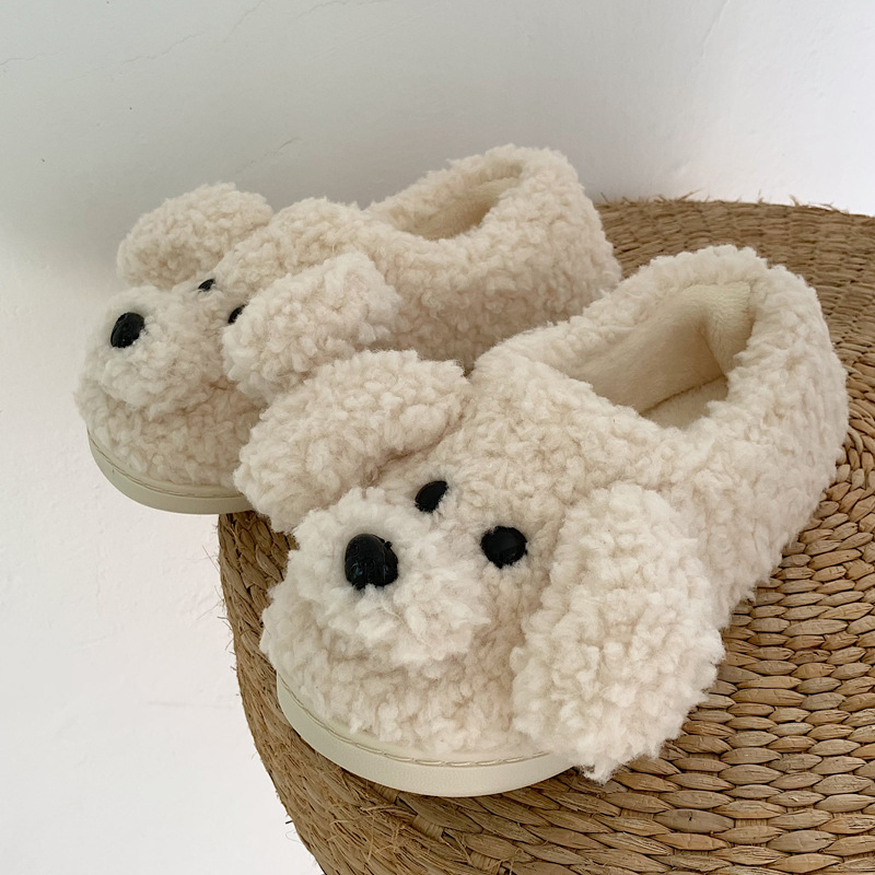Pantofole lavabili in lavatrice leggere e comode per la camera da letto autunnale regolabili in peluche unisex con punta chiusa_voghion.com