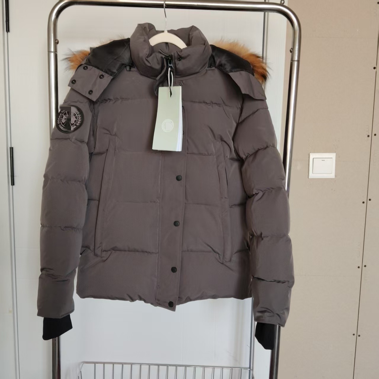 加拿大现货新款大口袋男女派加厚连帽保暖防风羽绒服外套