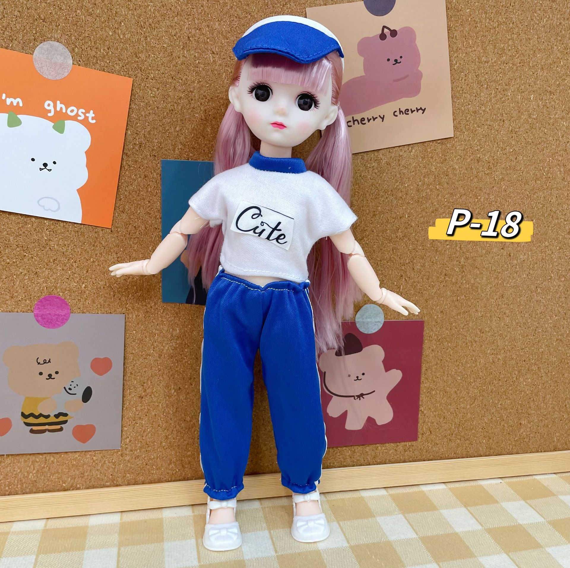 Boneca bjd princesa 30cm com 6 articulações presente aniversário_voghion.com