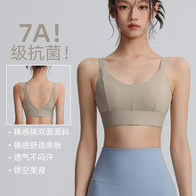 固定杯运动内衣女高强度防震聚拢美背速干跑步健身文胸瑜伽背心