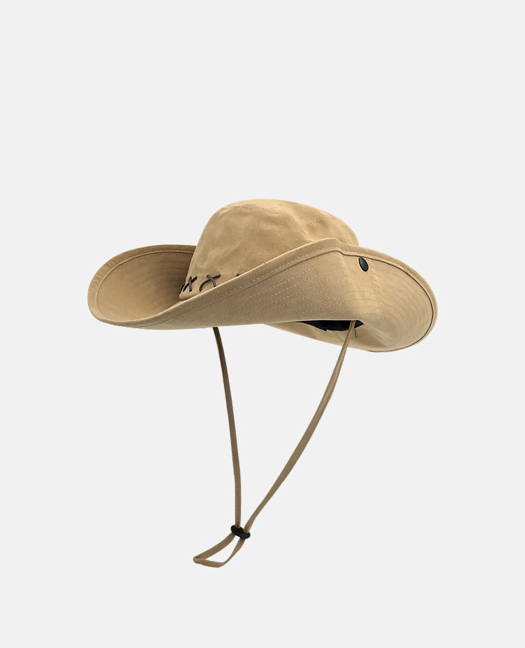 Unisex Basic Cowboy Style Modern Style Geometric Solid Color Big Eaves Bucket Hat display picture 4