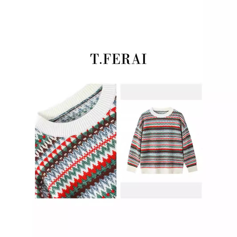 Special Offer for Autumn and Winter New 100 Wool Women's Work Clothing Versatile Elegant Fashion Sweater Long-Sleeved Pullover Top