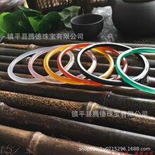天然冰种玉髓三生三世叮当手镯细条手环饰品古风女款手镯直播货源