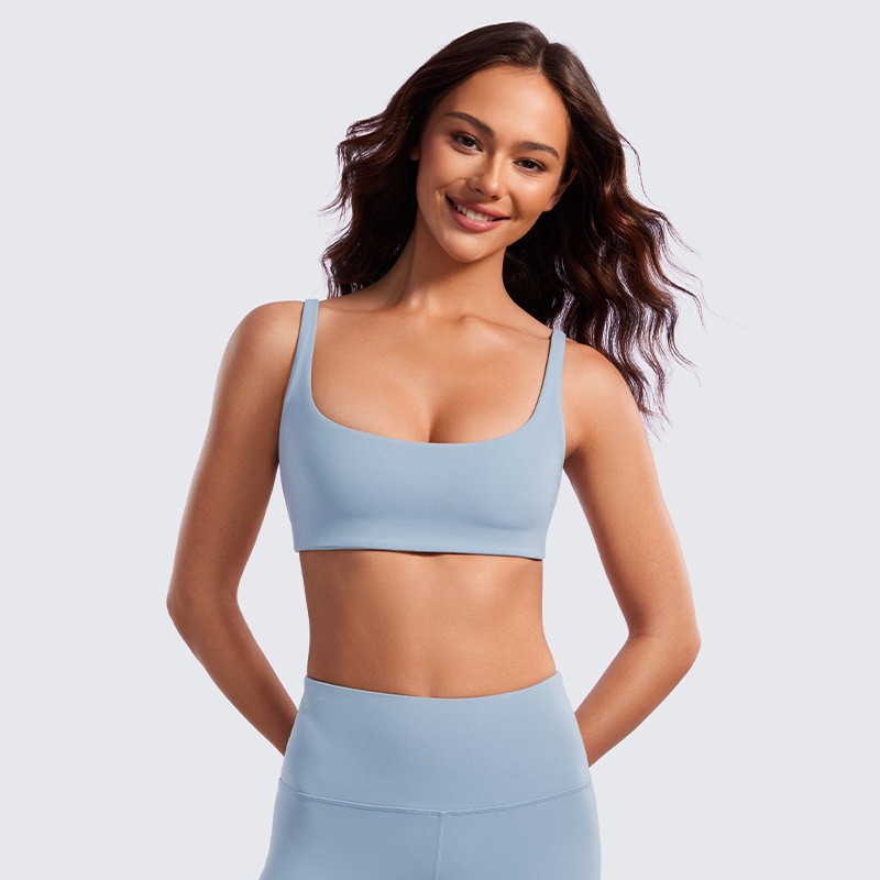 Nuevo sostén de yoga mujer belleza espalda correr con cojín de pecho ropa interior deportiva desnuda sensación de fitness chaleco transpirable