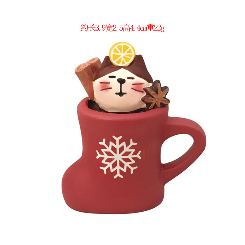 Zakka日本式猫雑貨バーブラインドボックスアクセサリー装飾道具ピアノ猫樹脂工芸品小物|undefined