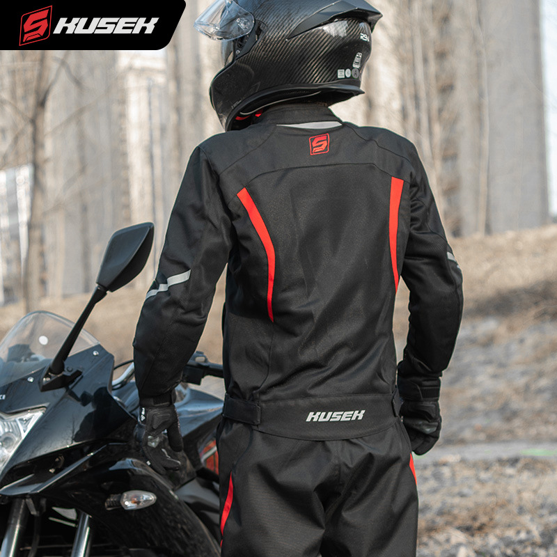 Motocicleta ropa de ciclismo transpirable de malla de cuatro estaciones, ciclismo al aire libre, ropa de motocicleta a prueba de caídas, equipo de protección CE incorporado, ropa de ciclismo, verano