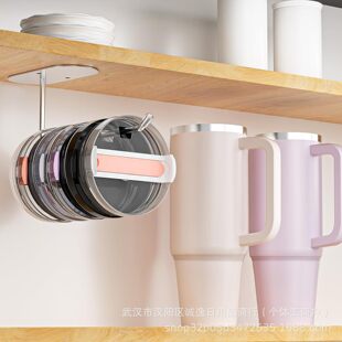 跨境Tumbler Lid Organizer杯盖收纳架免打孔壁挂式水杯盖子挂钩-阿里巴巴