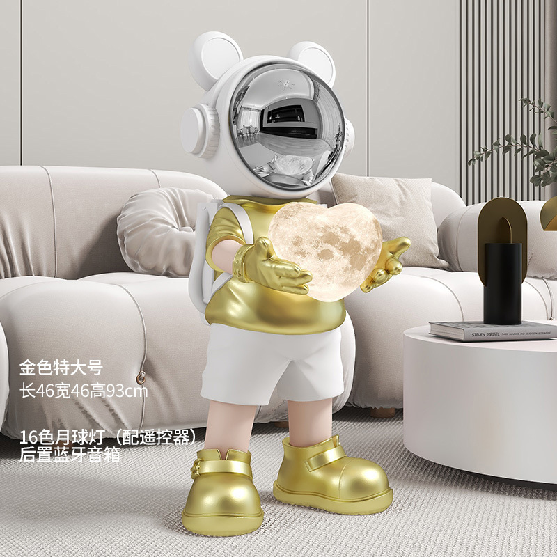 宇宙飛行士宇宙飛行士月球灯大型着地装飾品客間寝室ホテル会移転プレゼント