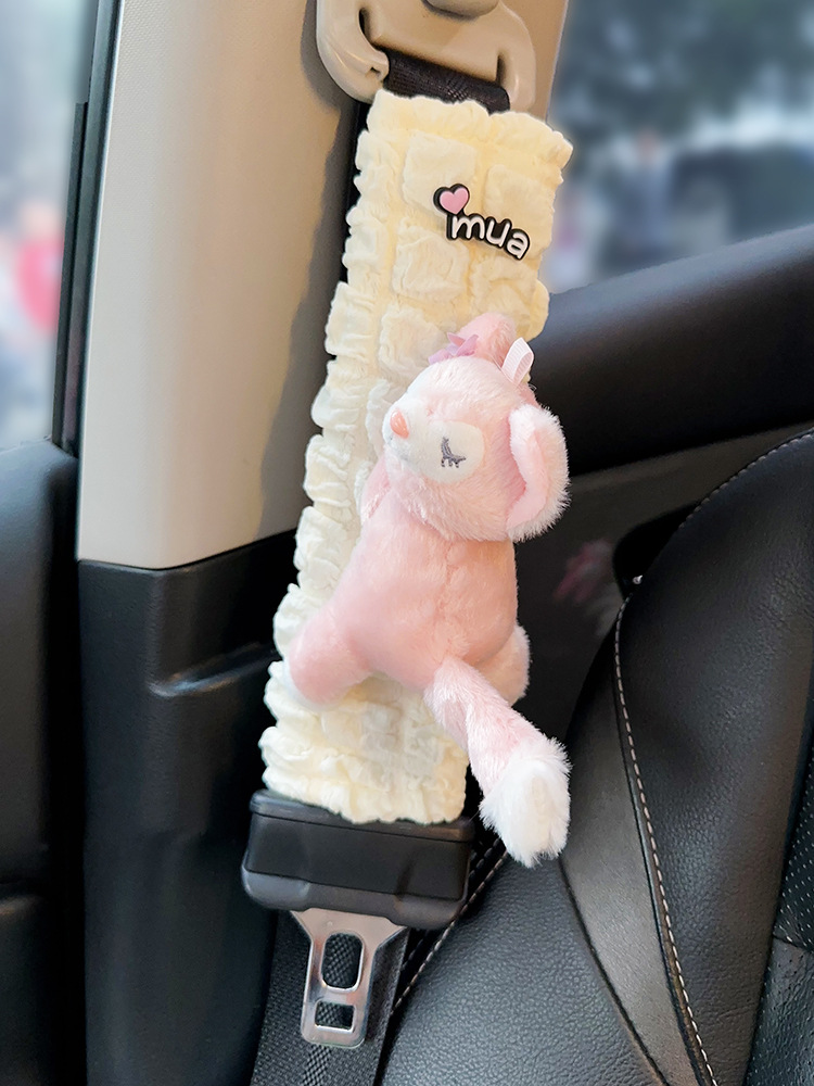 Funda Protectora para Cinturón de Coche Felpa Suave Protege el Cuello