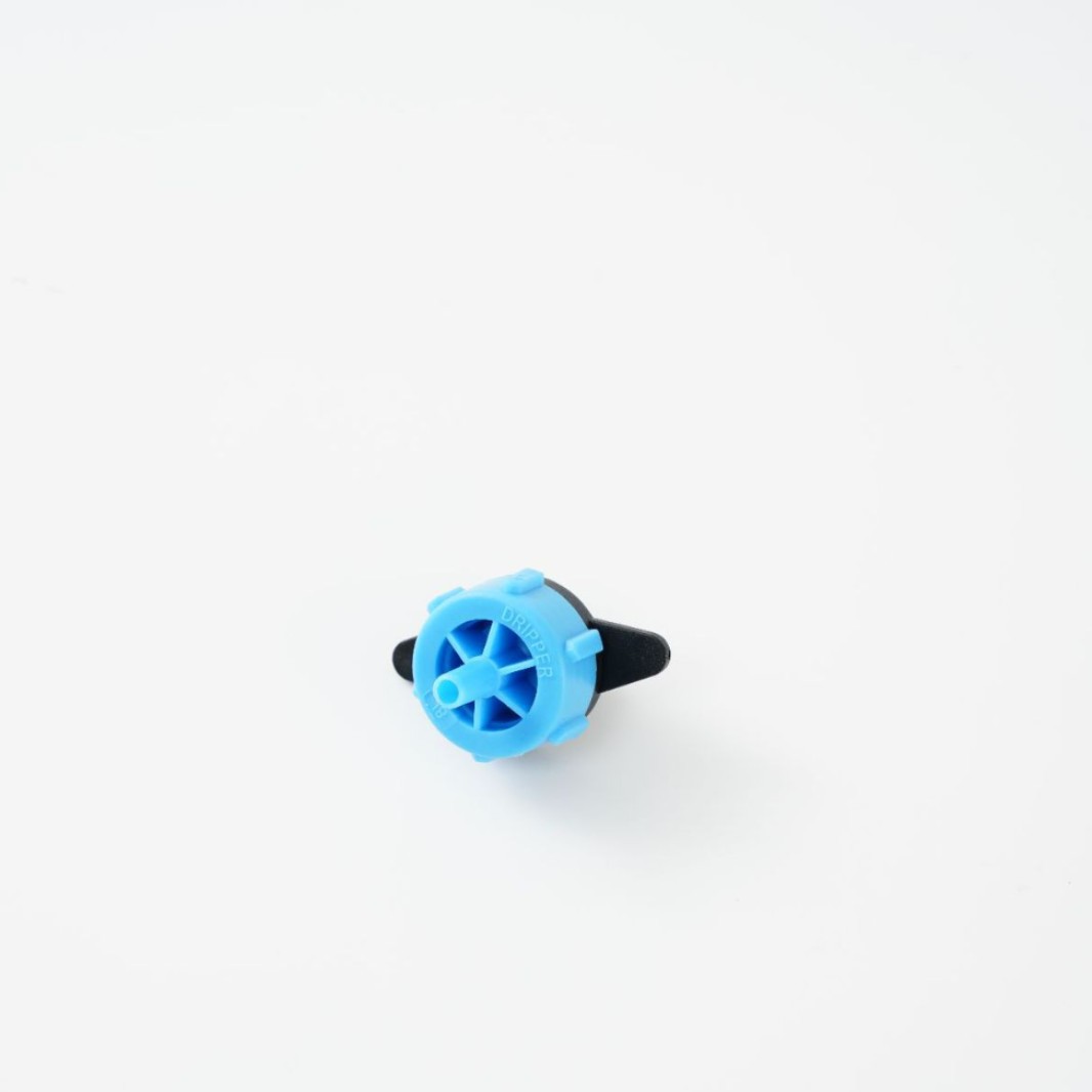 Cabecera de goteo azul para riego de jardín agrícola 260L ajustable de compensación de presión de flujo tipo cabecera de goteo para jardinería