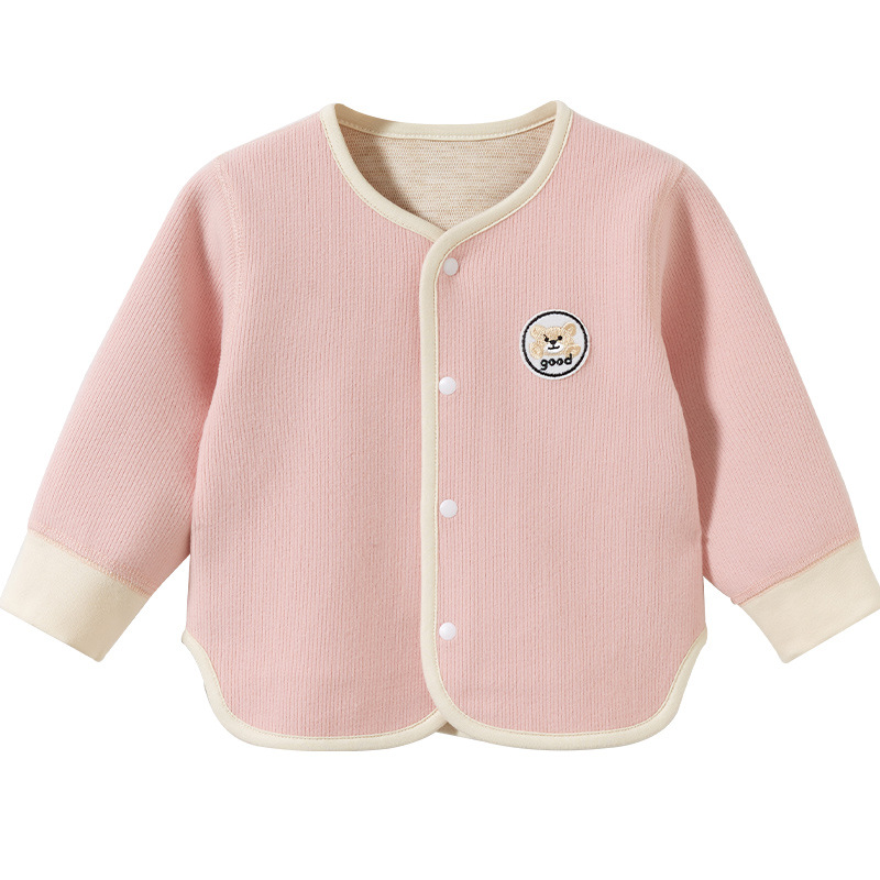 Ropa de abrigo para niños, primavera, otoño e invierno, ropa cálida para bebés, cárdigans de abrigo para bebés, tops para niños y niñas, ropa de otoño para bebés
