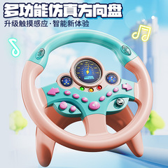 抖音同款儿童仿真方向盘儿童早教玩具带音乐灯光副驾驶模拟神器