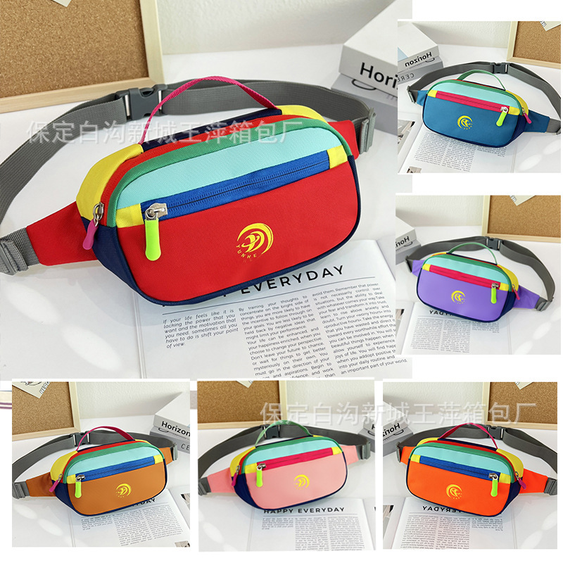Fashionable Versatile Shoulder Bag for Going Out, Trendy Color-Blocking New Women's Waist Bag, Dopamine Color-Blocking Oxford Cloth Chest Bag Fashionable Versatile Shoulder Bag for Going Out, Trendy Color-Blocking New Women's Waist Bag, Dopamine Color-Blocking Oxford Cloth Chest Bag