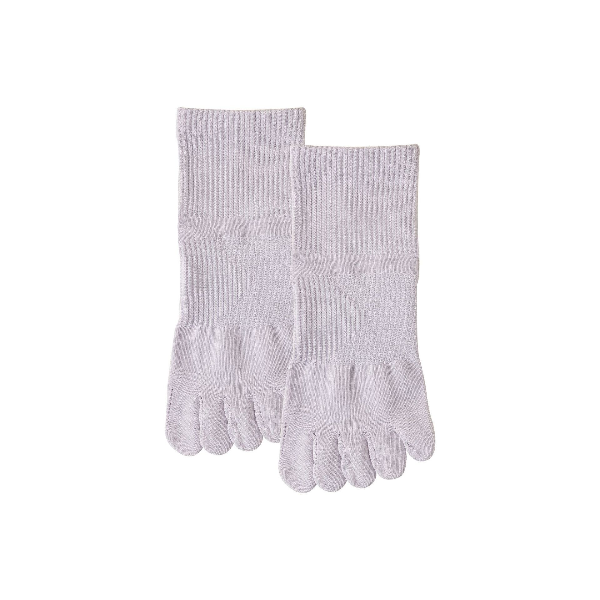 Calcetines de cinco dedos, calcetines de primavera y otoño, antiodorante, sudor, anti-bolas, calcetines de algodón puro transpirables y calcetines de barril cortos.