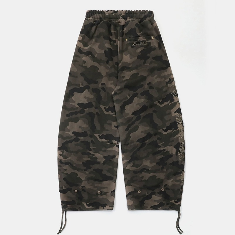 Same Style For Men And Women Badblood Bcac Series Retro Loose Camouflage Sweatshirt Women's Niche Hoodie Sports Jacket_viptrois.com