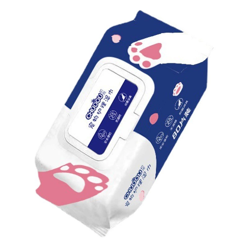 80 влажных салфеток для домашних животных Кошки и собаки вытирают слезы