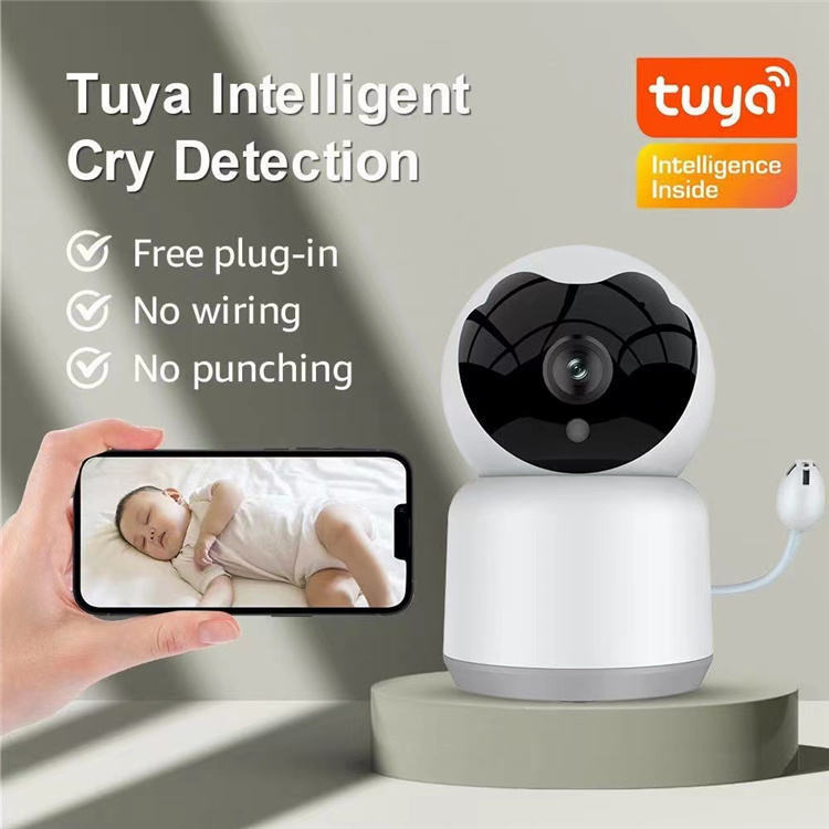 Tuya Smart Wifi Camera Intercom Baby Monitor Cradle Cry Detectionка Acquisitionра