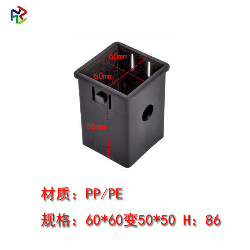 60*60 to 50*50 (wall thickness 1.6-2.0)