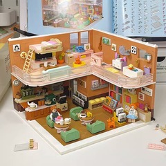 清新な半夏・生花店の癒しのコーヒー屋は積み木のドーパミンの女の子の益智の子供を組み合わせておもちゃを作ります。