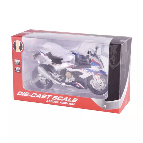 Hua Yi 1/12 Kawasaki H2R Simulation Alloy Motorcycle Model for Children with Sound, Smooth Riding Toy Motorcycle Model