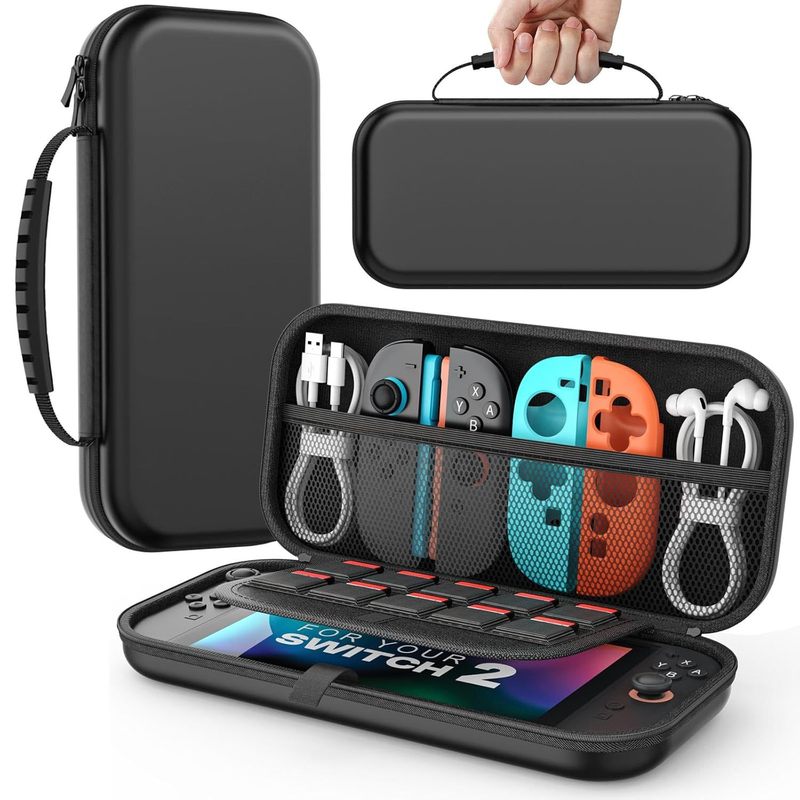 Switch2 新型ホストアクセサリー ハードシェル収納バッグ。NS2 ホストアクセサリー グラデーションポータブルホストバッグ。|undefined