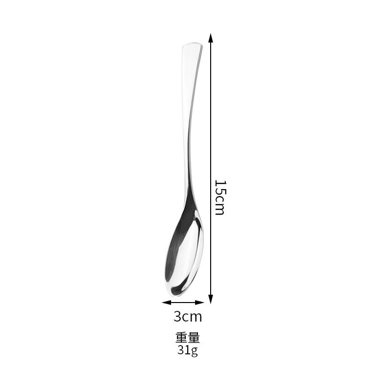 Transfronterizo de 8 piezas de acero inoxidable cucharas de alimentación cucharas de transferencia cucharas de dibujo cucharas de sabor cucharas de alimentación clip