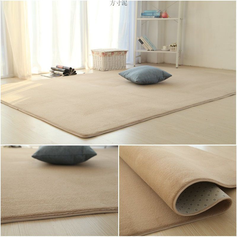 Thick Short Pile Carpet, Living Room Coffee Table Carpet, Bedroom Full Room Bedside Blanket, Children's Tatami Crawling Floor Mat