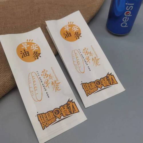 Paper bag for stone mill oil stick, disposable food-grade peace of mind oil stick takeout packing paper bag, oil-resistant paper bag
