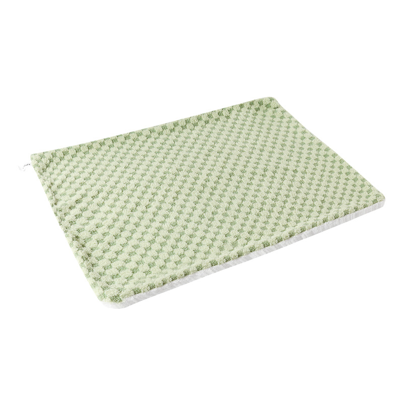 Manta para mascotas, estera térmica para gatos a cuadros, estera de terciopelo engrosada, perrera para dormir, estera para perros, suministros para mascotas