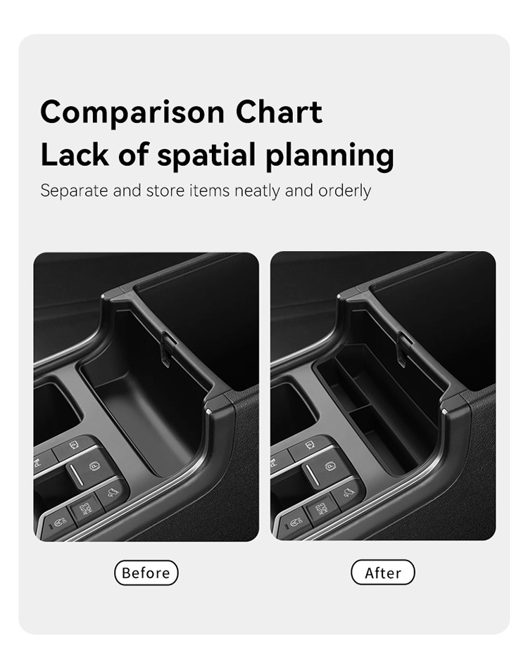 Suitable for 21-25 Sorento Central Control Armrest Box Front Storage Box Automotive Supplies Modification Accessories