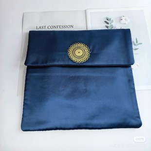 Thickened Cotton Silks and Satins Magnet Buckle Flip Envelope Bag Silks and Satins Imitation Silk Bag Flip Bag Clothing Packaging