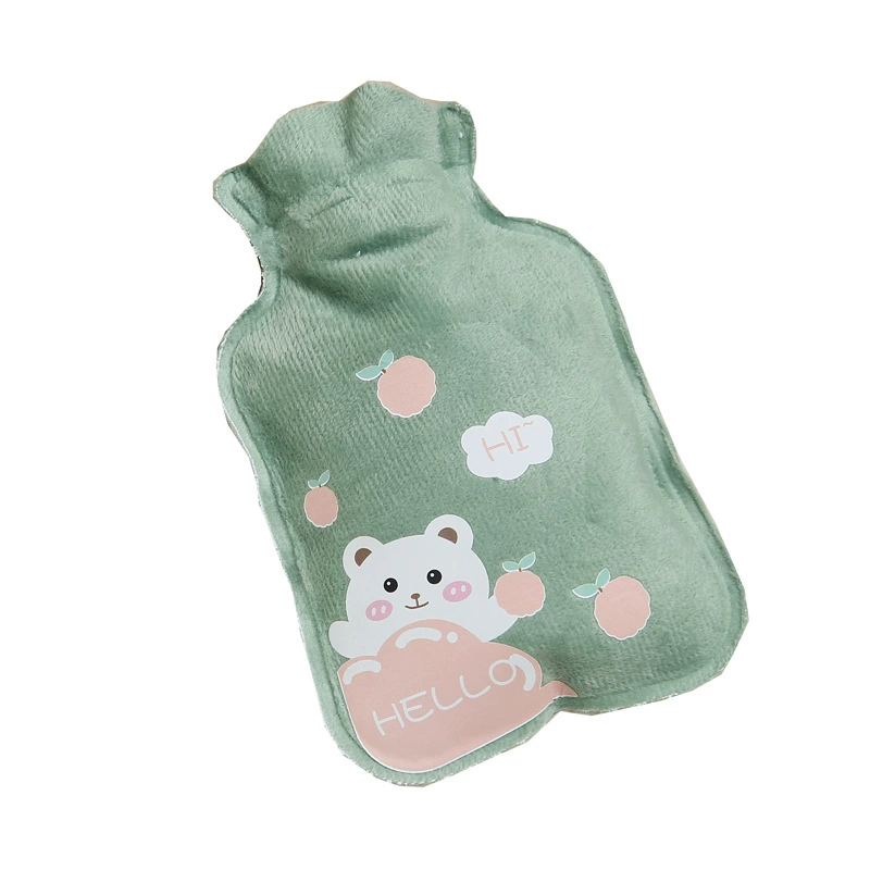 Big plush handheld water container for students, small keep warm cute hand warmer