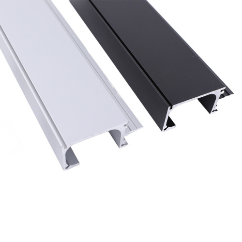 18-panel kitchen cabinet with G-shaped end caps, curved concealed handles, and invisible edge-sealed handles for wardrobe doors