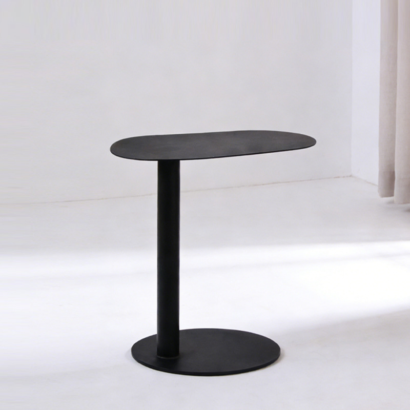Factory Direct Sales, Simple Sofa Side Table, Small Apartment Carbon Steel Coffee Table, Suitable for Commercial Use, Rental, Wholesale