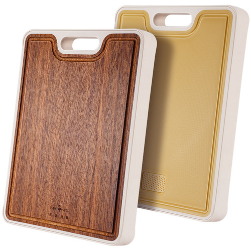 SSGP cutting board kitchen mildew-proof black gold sandalwood cutting board household thickening double-sided whole wood large chopping board